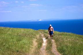 View of the Isle of Wight - Walking Tours, Dorset, England, UK